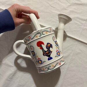 Vintage Daybreak/Rooster ceramic water pail